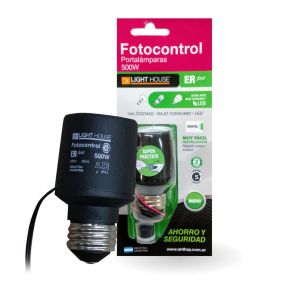 FOTOCONTROL PORTA LAMPARA E27 500W LIGHT HOUSE