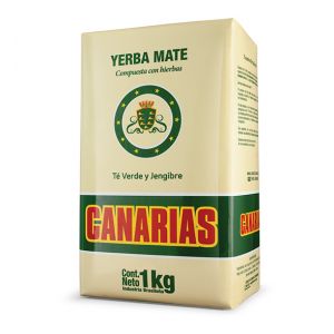 YERBA MATE CANARIAS TE VERDE Y JENGIBRE 1 KG