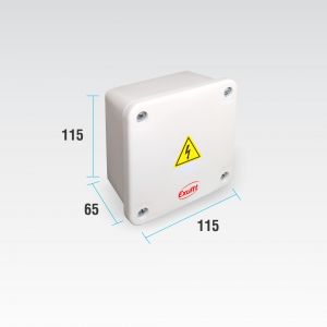 CAJA DE PASO ESTANCA IP65 EXTERIOR 115 X 115 X 65 MM - Vista 1