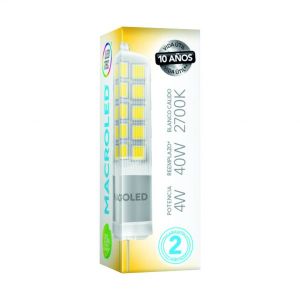 LAMPARA BIPIN 4W G4 12V MACROLED - Vista 1