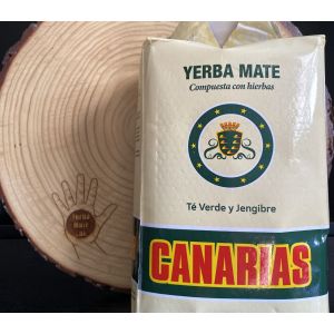 YERBA MATE CANARIAS TE VERDE Y JENGIBRE 500 GR - Vista 1