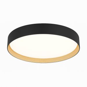 PLAFON LED ACERO NEGRO/MADERA 45W DISEñO MODERNO