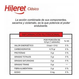 EDULCORANTE HILERET CLASICO 500 SOBRES - Vista 1