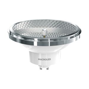 LáMPARA LED AR111 MACROLED MARCO BLANCO 11W 950LM APERTU 12° COLOR DE LA LUZ BLANCO CáLIDO