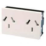 MODULO TOMA C/TIERRA DOBLE 10A 220V (ESPECIAL) PREFIT CAMBRE