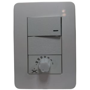 LLAVE LUZ DIMMER VARIADOR VENTILADOR Y 1 PUNTO JELUZ MITO BL/BL