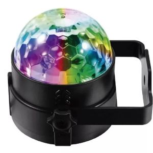 LUCES DE COLORES BOLICHE LED GIRATORIO 3W RGB CONTROL TBCIN