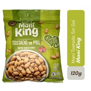 MANI TOSTADO MANI KING SIN PIEL 120 GR - Vista 1