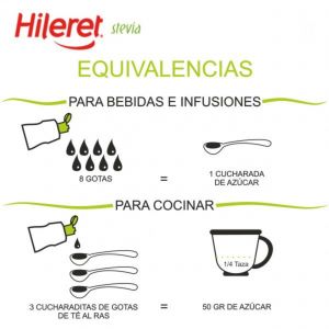EDULCORANTE HILERET STEVIA FORTE LIQUIDO 200 ML - Vista 3