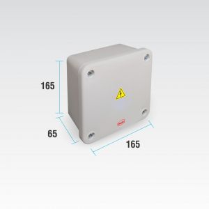 CAJA DE PASO ESTANCA IP65 EXTERIOR 165 X 165 X 65 MM - Vista 3