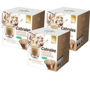 CAPSULAS DE CAFE CORTADO CABRALES DOLCE GUSTO X 3 CAJAS