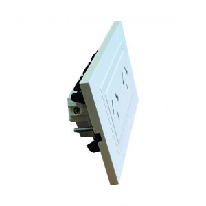 SET ARMADO TOMACORRIENTE DOBLE (1 MODULO) ESPECIAL LINEA URBANA EXULTT - Vista 1