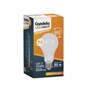 LAMPARA BULBO LED A60 7 WATT CANDELA - Vista 3