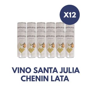 VINO SANTA JULIA CHENIN LATA 269 CC X 12 - Vista 1