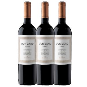 VINO DON DAVID TANNAT 750 CC X 3 UNIDADES