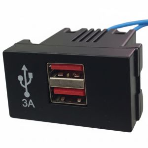 CARGADOR USB JELUZ PLATINUM 5V 3 AMPER DOBLE NEGRO