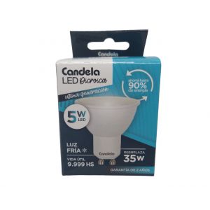 LAMPARA LED DICROICA 5W GU10 CANDELA - Vista 1