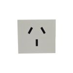 MODULO TOMA CORRIENTE 20A DOBLE MODULO JELUZ PLATINUM BLANCO