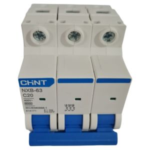 LLAVE TERMICA TRIPOLAR 3X20A 6KA CURVA C CHINT - Vista 2