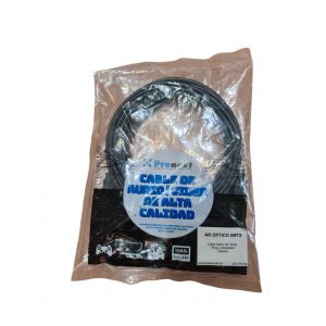 CABLE OPTICO DE AUDIO DIGITAL DE 5 MTS CONECTORES PLASTICOS - Vista 2