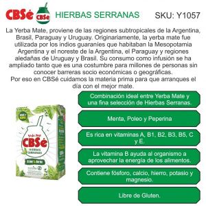 PAQUETE YERBA CBSE TRADICIONAL 1000 GR X 6 UNIDADES - Vista 2