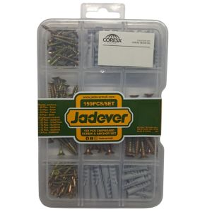 KIT TORNILLOS Y TARUGOS - 159 PIEZAS - JADEVER