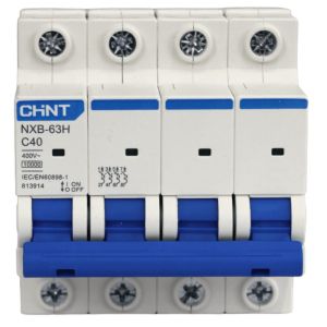 LLAVE TERMICA TETRAPOLAR 4X40A 10KA CURVA C CHINT