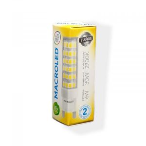 LAMPARA BIPIN 6W G9 220V MACROLED - Vista 1