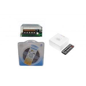 CINTA LED 2835 60W CALIDO 12V + FUENTE DE 12V + DIMMER P / INTERIOR MACROLED