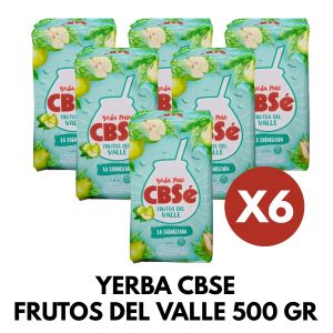 YERBA CBSE FRUTOS DEL VALLE 500 GR X 6 UNIDADES - Vista 1