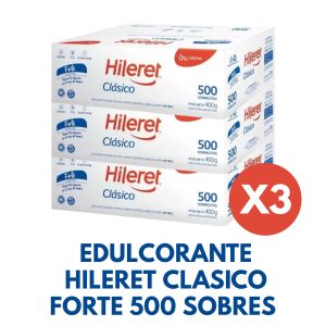 EDULCORANTE HILERET CLASICO FORTE 500 SOBRES X 3 UNIDADES - Vista 1