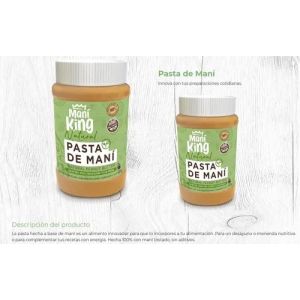 PASTA DE MANI MANI KING NATURAL 485 GR - Vista 1
