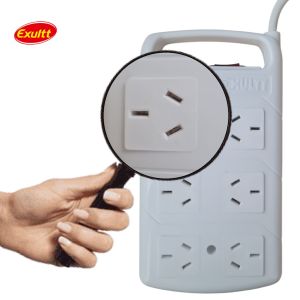 PROLONGADOR ZAPATILLA 6 TOMAS C/CABLE 1.5 MTS EXULTT - Vista 2