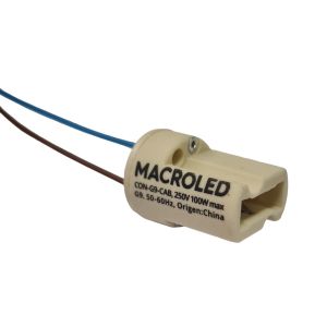 ZOCALO G9 CON CHICOTE 220V MACROLED
