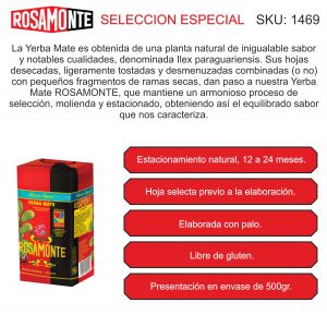 PAQUETE YERBA ROSAMONTE ESPECIAL 500 GR - Vista 1