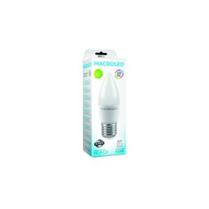 LAMPARA VELA LED 6W E27 MACROLED - Vista 3