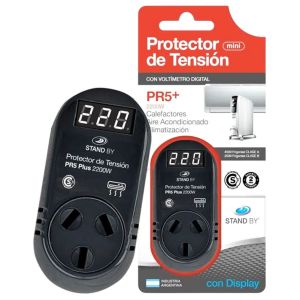 PROTECTOR DE TENSION AIRE ACONDICIONADO 2200W C/VOLTíMETRO STAND BY - Vista 1
