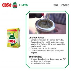 PAQUETE YERBA CBSE LIMON 500 GR X 12 UNIDADES - Vista 3
