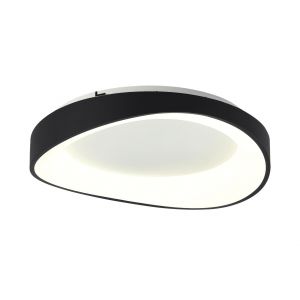 PLAFON LED ACERO NEGRO 36W SWEET DISEÑO MINIMALISTA LEUK