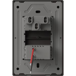 SET ARMADO TECLA Y DIMMER PARA VENTILADOR MILAN GRIS MACROLED (1 PUNTO Y DIMMER) 10A C/ BASTIDOR METALICO - Vista 1