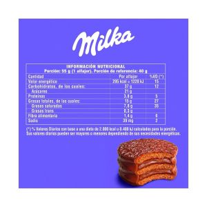 ALFAJOR MILKA MOUSSE TRIPLE 55 GR - Vista 2