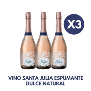 ESPUMANTE SANTA JULIA DULCE NATURAL 750ML CAJA X 3 - Vista 1