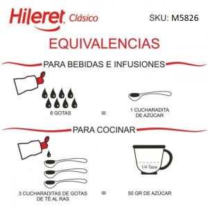 EDULCORANTE HILERET CLASICO FORTE LIQUIDO 500 ML X 3 UNIDADES - Vista 3