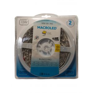 CINTA LED 72W 12V 5050 IP 45 X 5 MTS MACROLED - Vista 2