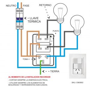 SET ARMADO  2 INTERRUPTORES 1 TOMACORRIENTE 10A (2 PUNTOS Y TOMA) LINEA URBANA EXULTT (OUTLET) - Vista 1