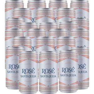 VINO SANTA JULIA ROSE LATA 269 CC X 24 UNIDADES