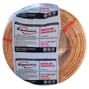CABLE BIPOLAR PARALELO CRISTAL 1.5MM X 100 MTS EPUYEN
