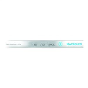 TUBO LED 18W T8 1.20 MTS VIDRIO MACROLED - Vista 3