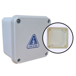 CAJA DE PASO ESTANCA IP65 EXTERIOR 90X90X55 MM (BLANCO) STAR BOX - Vista 3