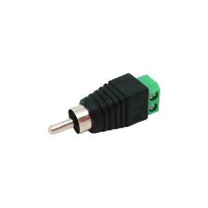 CONECTOR DE RCA MACHO A BORNERA
